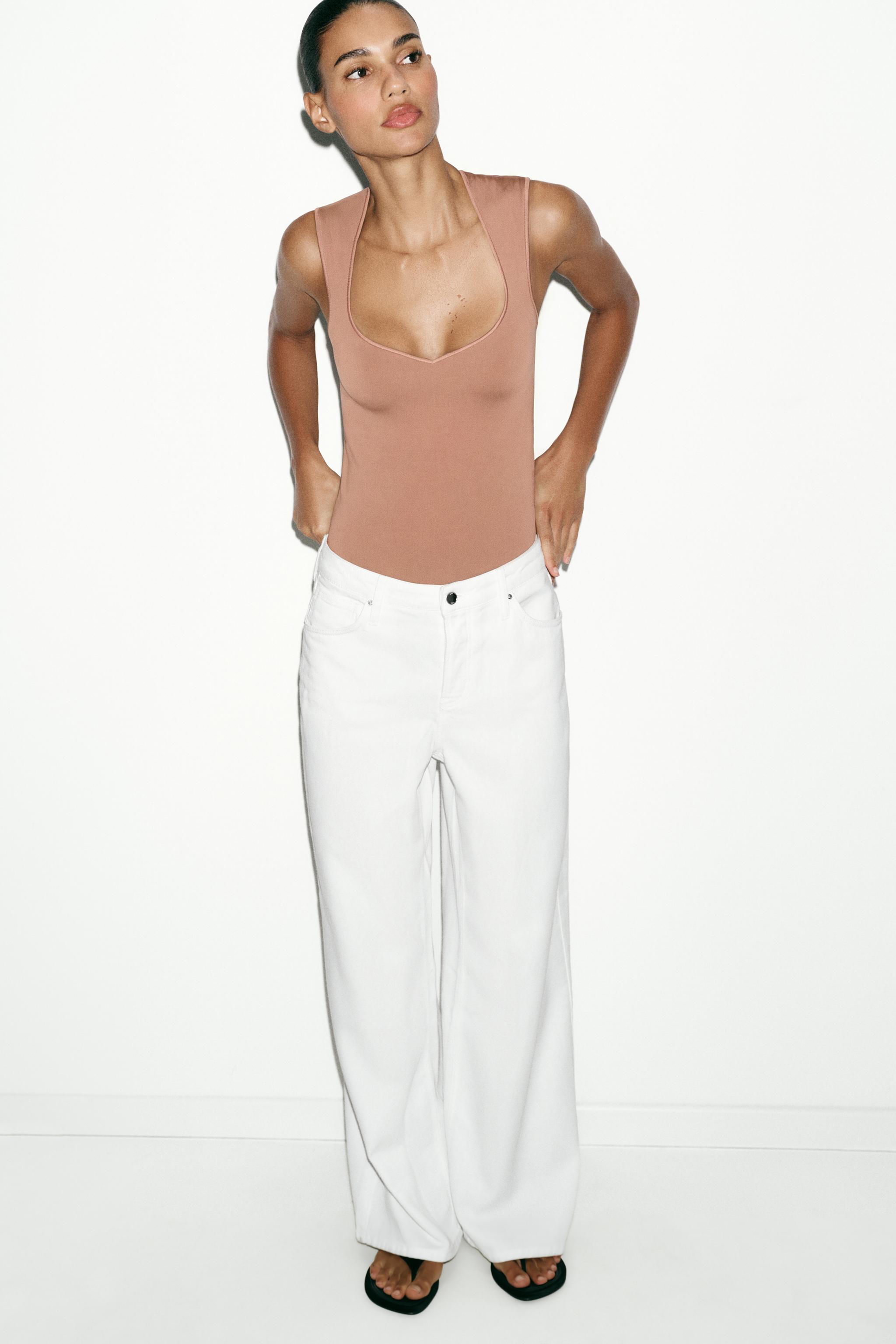 STRETCH SQUARE NECK BODYSUIT